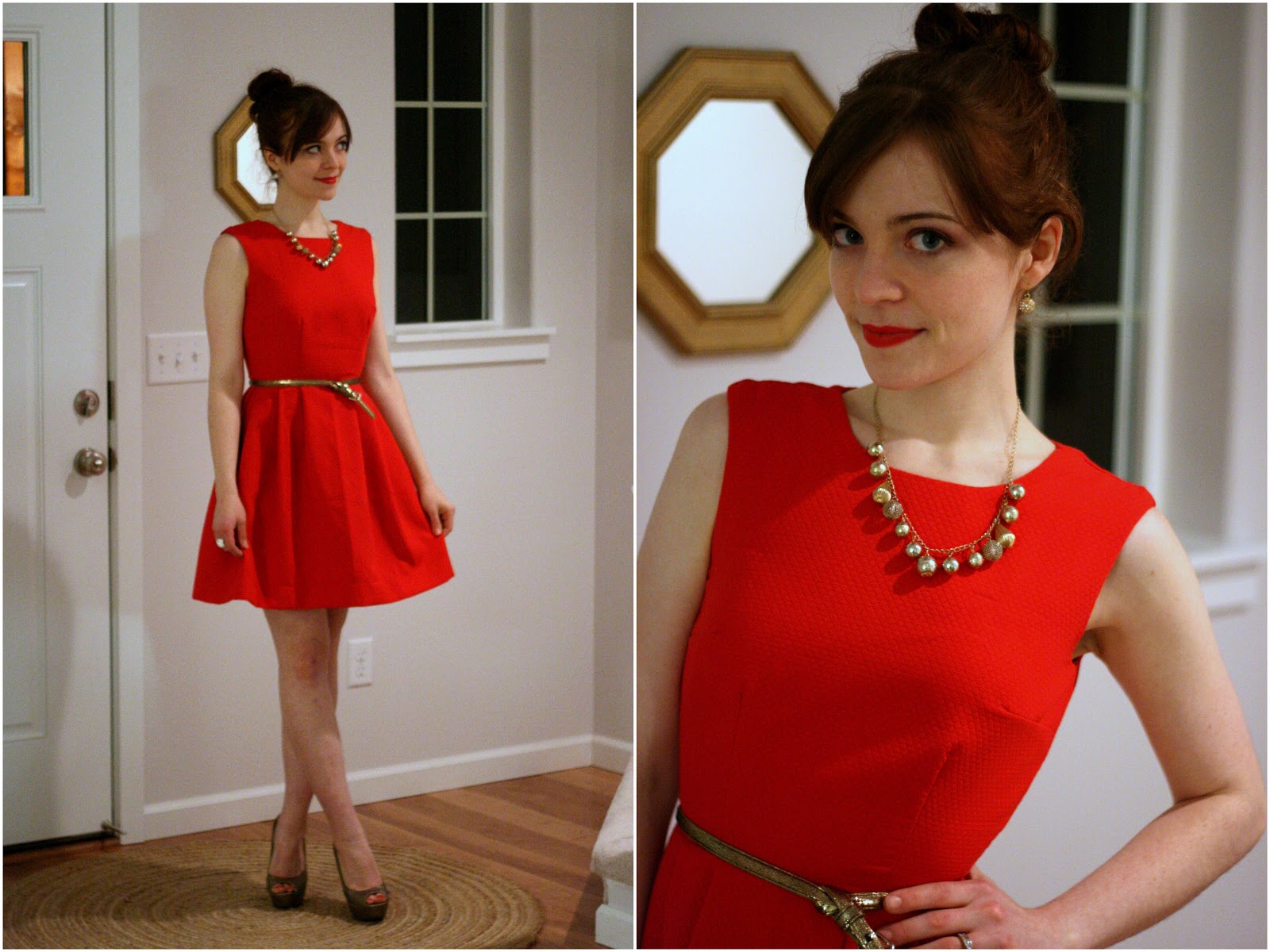 ta da so festive id love to add a hot pink something or other for another festive look channeling taylor swift im sure there are lots of ways to - Red Dress For Christmas ta da so festive id love to add a hot pink something or other for another festive look channeling taylor swift im sure there are lots of ways to - Red Dress For Christmas