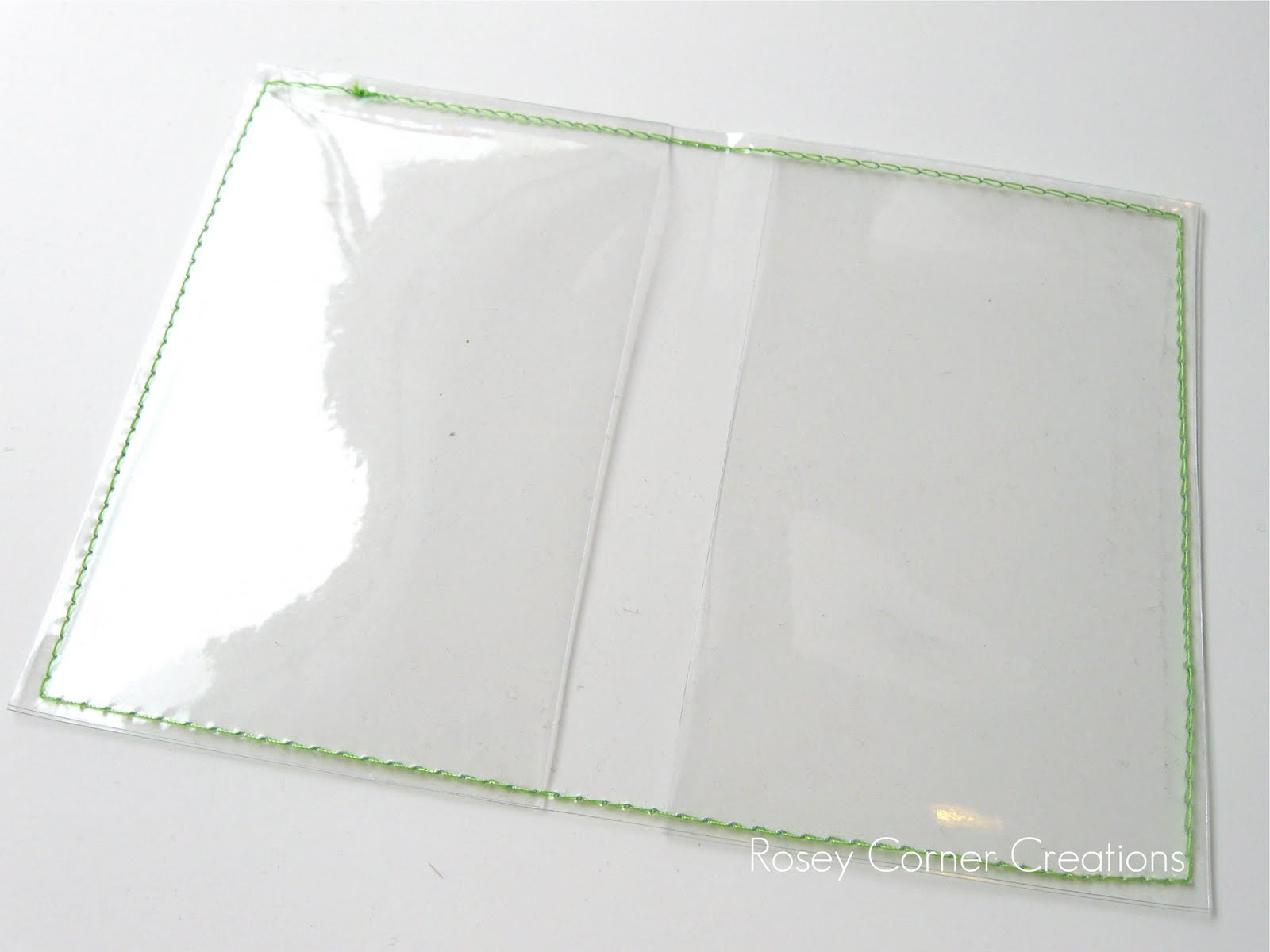 Rosey Corner Creations Clearly Cute Card Keeper Tutorial clear vinyl