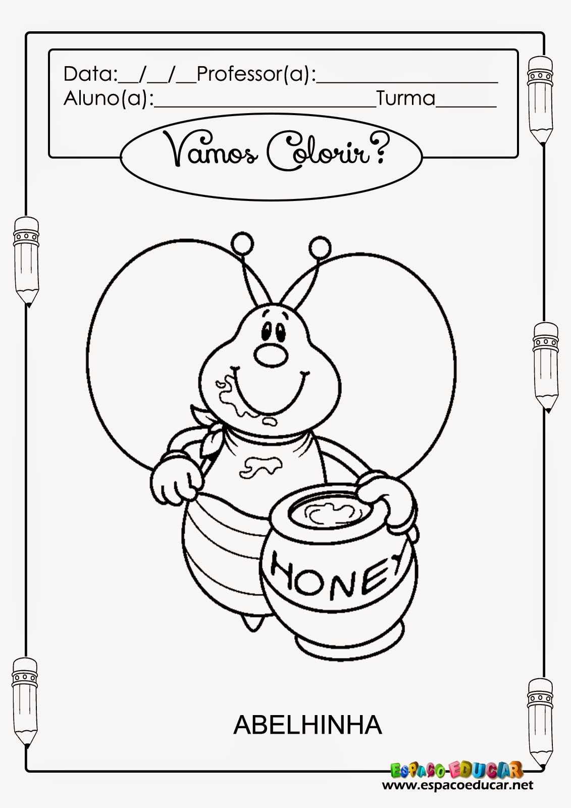 Espa O Educar Desenho De Abelha Para Colorir Pintar Imprimir -> Decoracao Da Sala De Aula Infantil Tema Abelhinhas Espa O Educar Desenho De Abelha Para Colorir Pintar Imprimir -> Decoracao Da Sala De Aula Infantil Tema Abelhinhas
