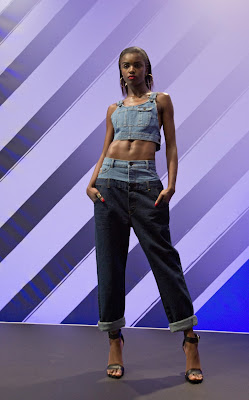 Models present creations from the Rihanna for River Island collection