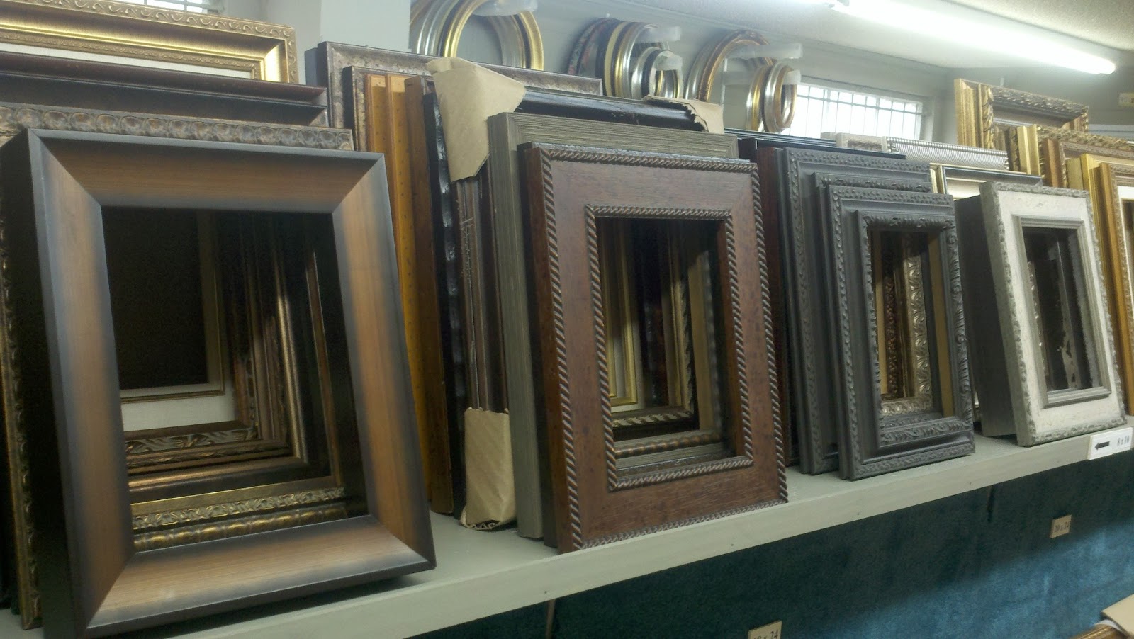 J.R. Mooney Galleries of Fine Art Ready Made Framing Room