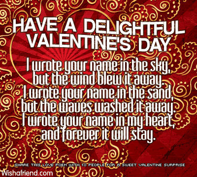 funny valentine poems. Read the valentine poem below