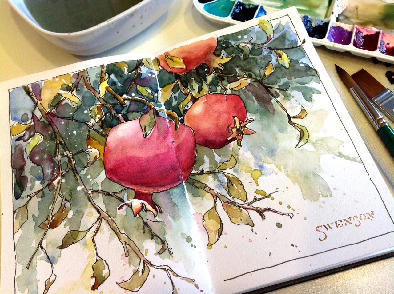 Keeping a Watercolor SketchBook (Artist's Library) by Swenson
