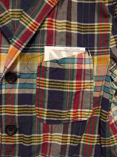 FWK by Engineered Garments Baker Jacket & Tuck Dress in Navy Madras Plaid Spring/Summer 2015 SUNRISE MARKET