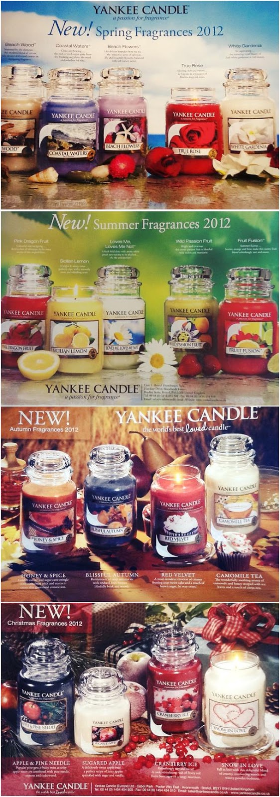 YANKEE CANDLE - THROUGH THE YEAR 2012: Spring: Beach Wood, Coastal Waters, ... YANKEE CANDLE - THROUGH THE YEAR 2012: Spring: Beach Wood, Coastal Waters, ...