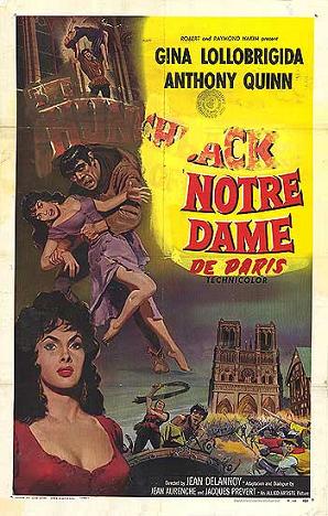 Hunchback of Notre Dame Victor Hugo and GINA LOLLOBRIGIDA COVER PIC