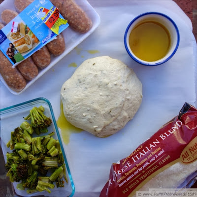 Fennel Pizza with Chicken Sausage and Roasted Broccoli | Farm Fresh Feasts