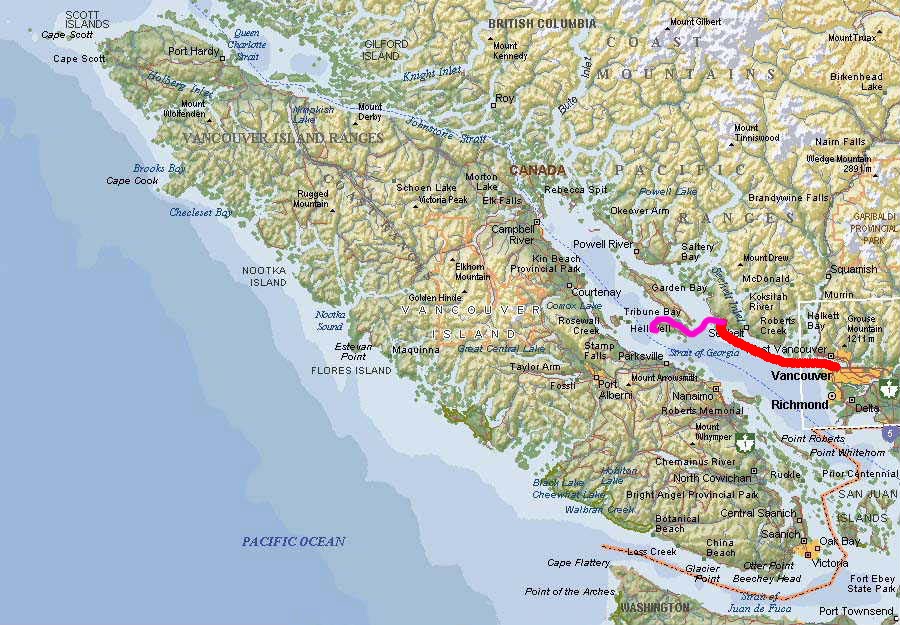 THUNDER BLOG Day 2 Secret Cove (Sunshine Coast) to False Bay