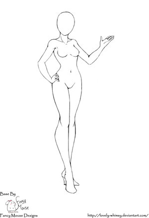 body outlines for fashion design