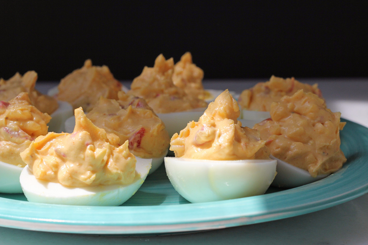 Cookistry Pimento Cheese Stuffed Eggs
