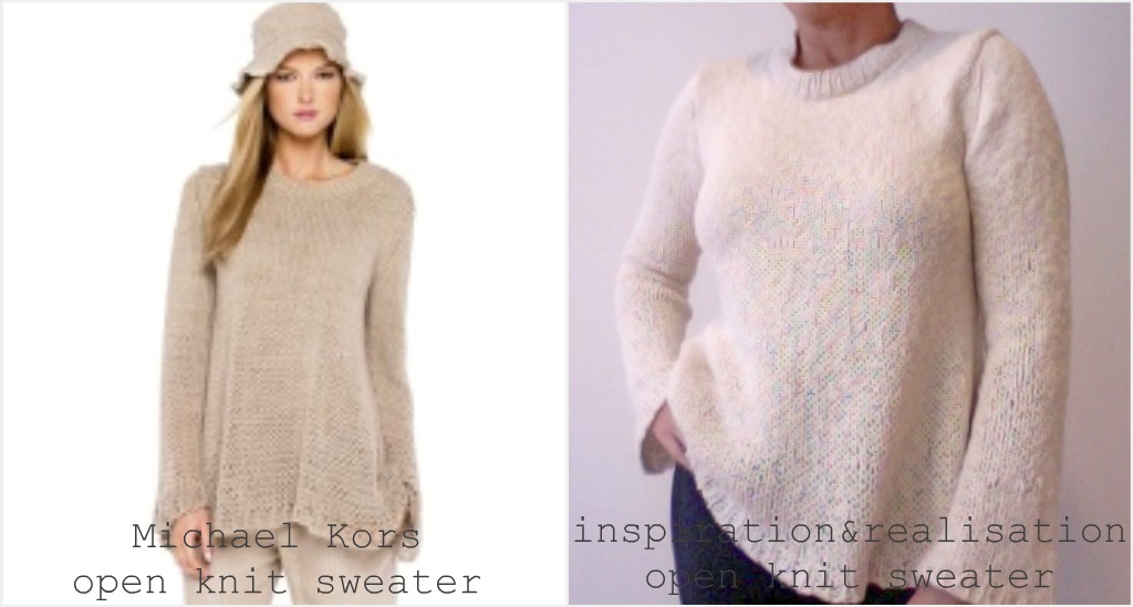 inspiration and realisation DIY fashion blog open knit linen&cotton