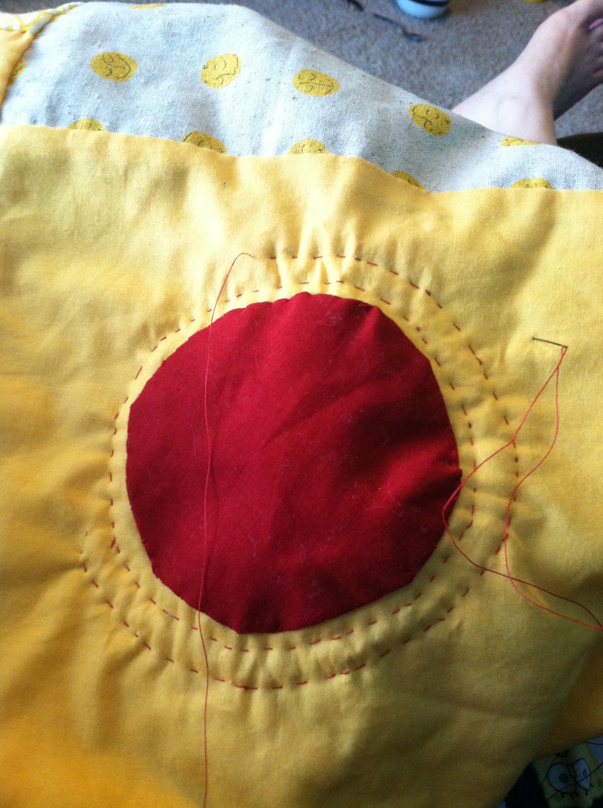 I Love Baby Quilts! Modern Circles and Squares Quilt