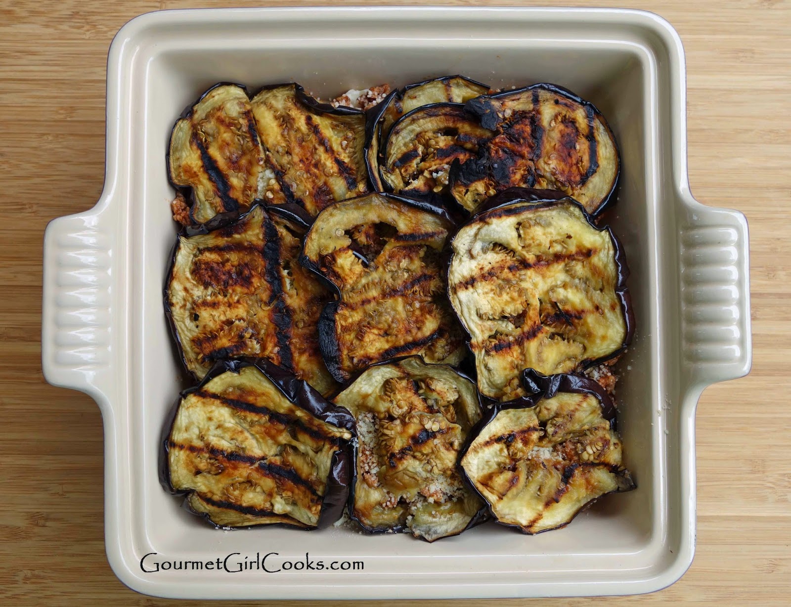 Gourmet Girl Cooks Grilled Eggplant Lasagna Low Carb & Grain Free