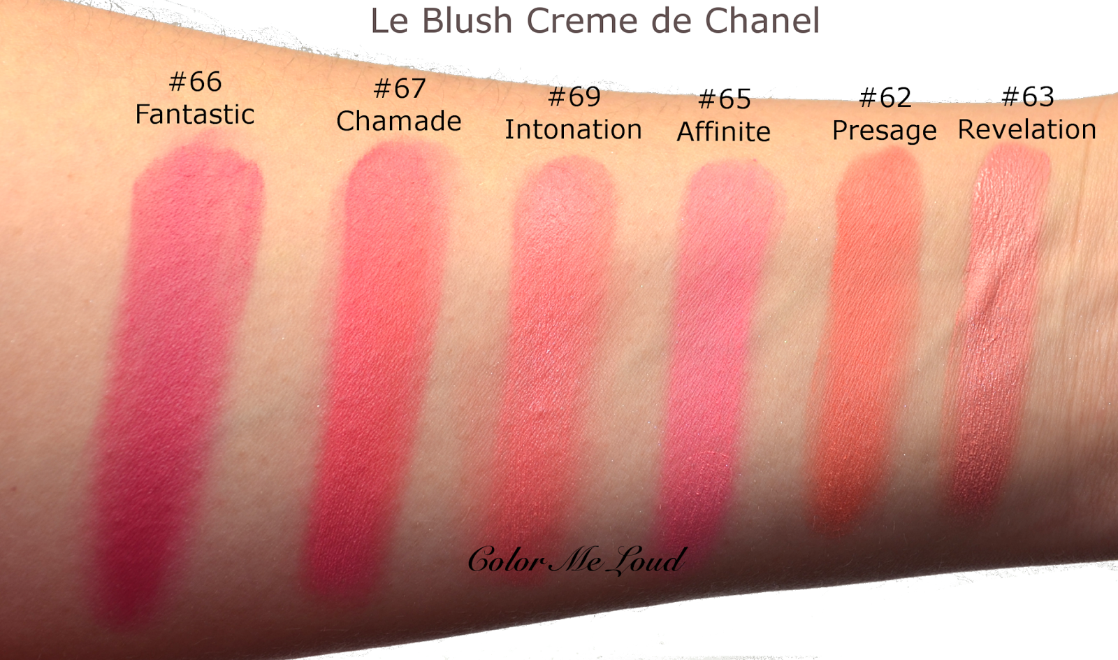 5 X Chanel Balm Blush Swatches on Brown Skin
