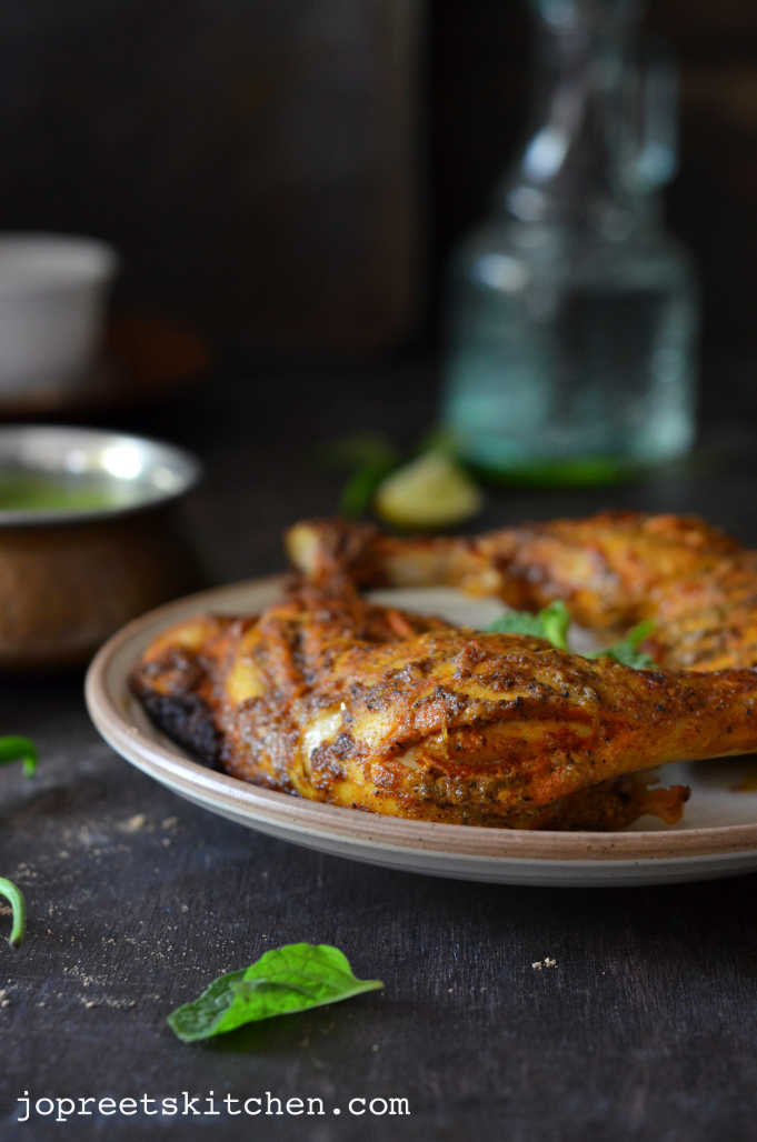 Tandoori Chicken (Indian Style Roasted Chicken) Jopreetskitchen