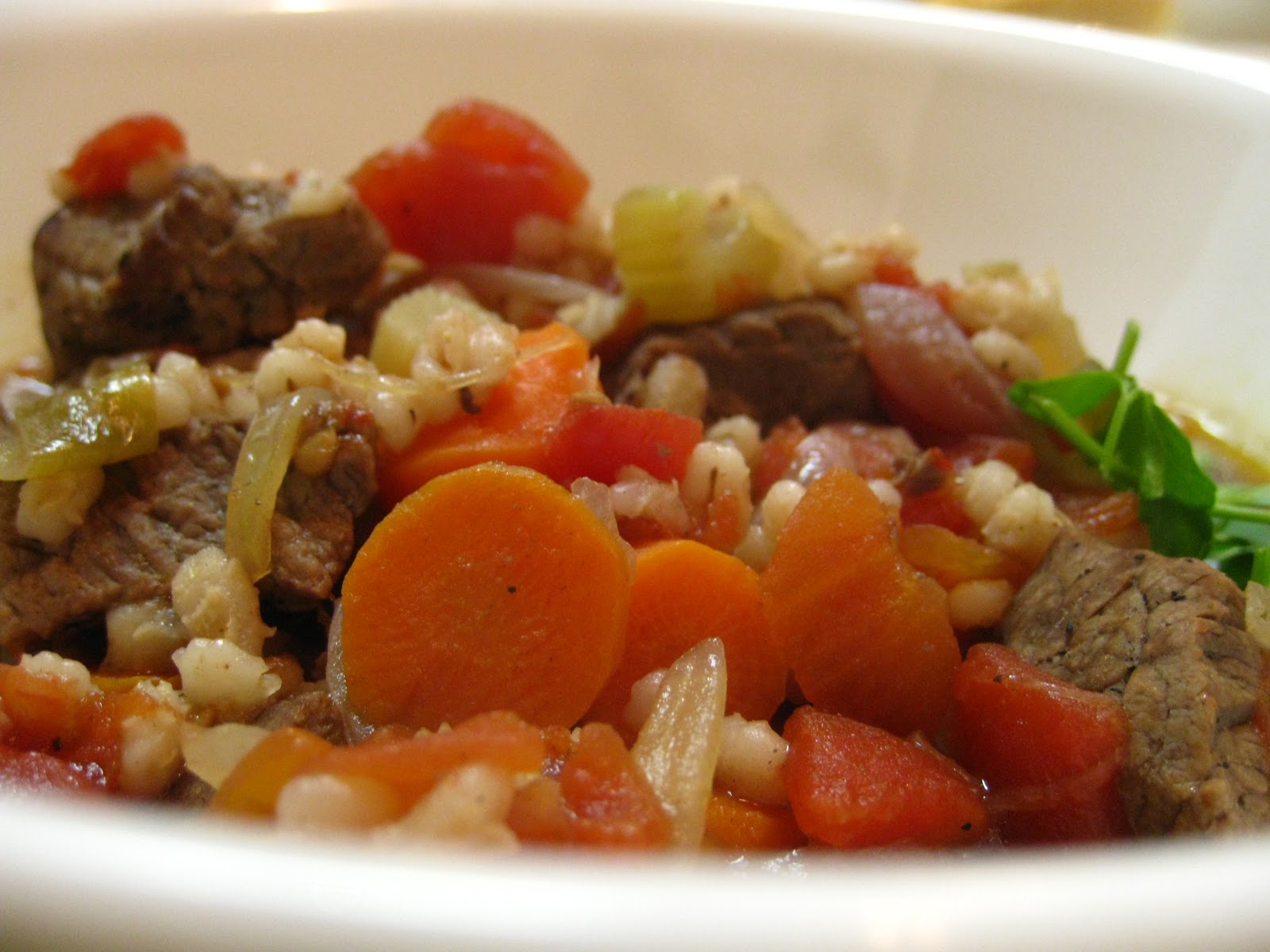 Casual Kitchen Easy Slow Cooker Beef and Barley Stew
