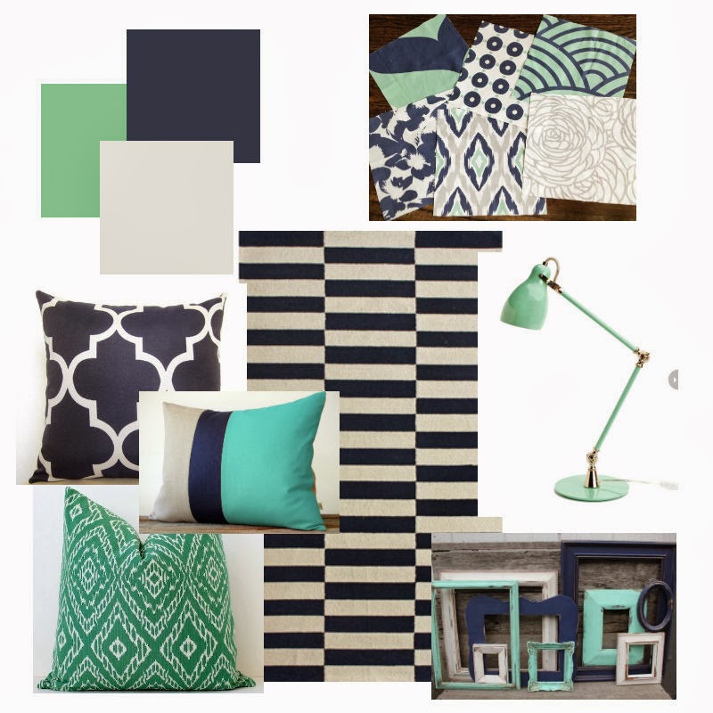 {Color Combo} Navy and Mint Little House of Four Creating a