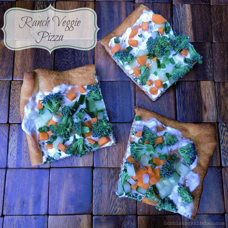 Ranch Veggie Pizza Bobbi's Kozy Kitchen
