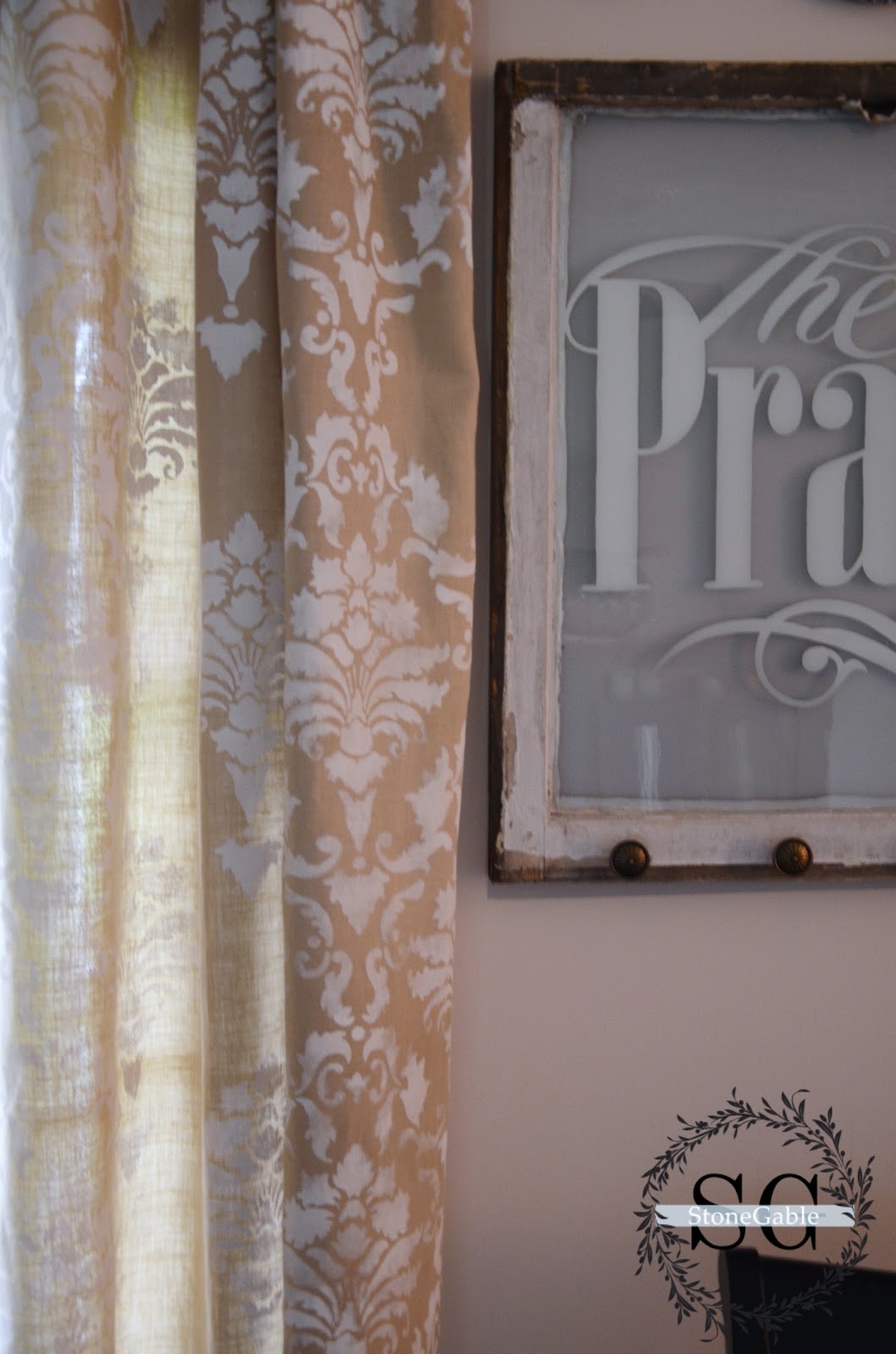 painted curtains dyi stonegable