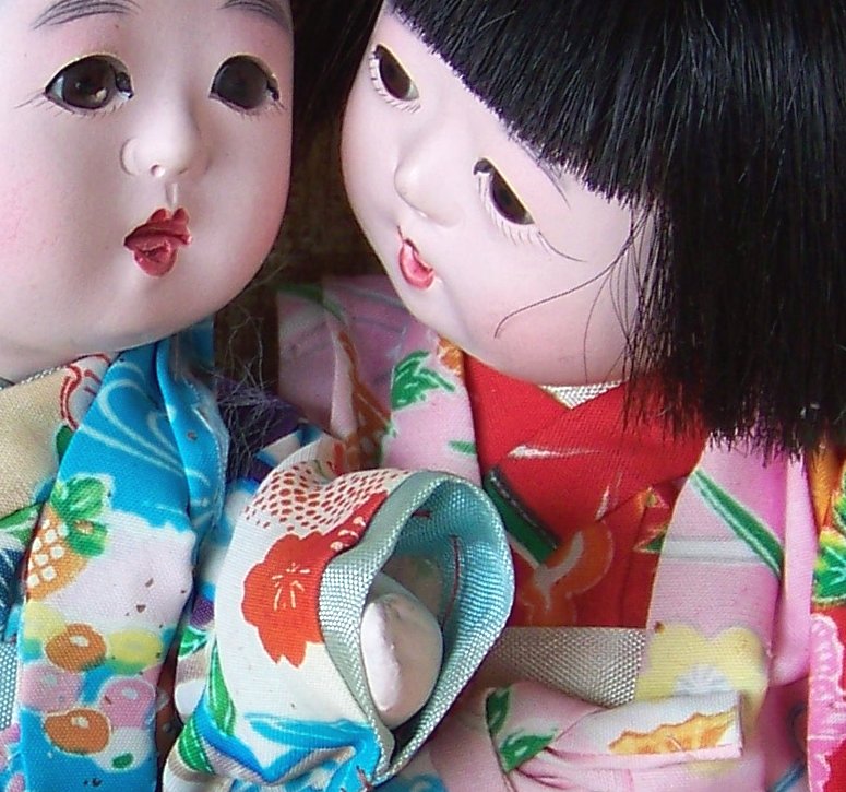 vintage asian dolls
