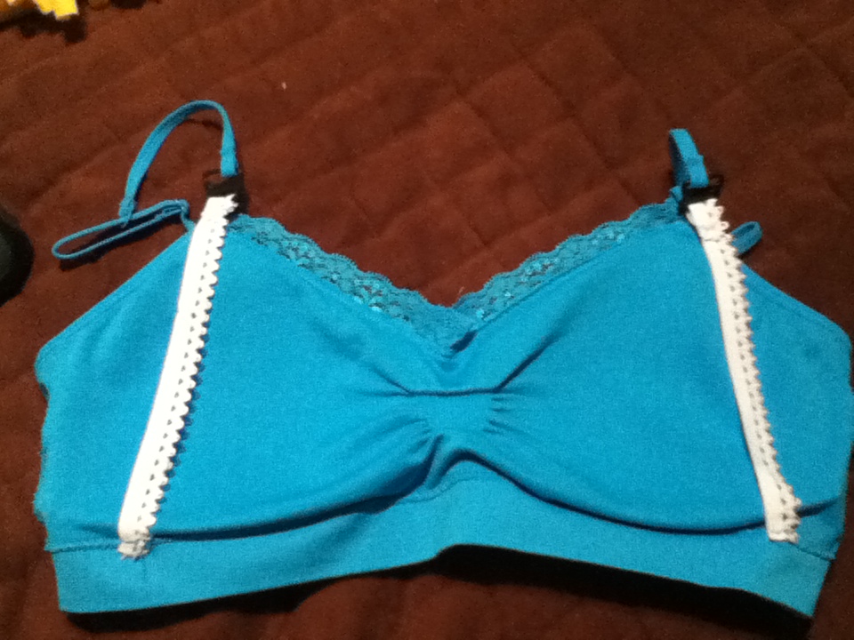 Pinned it done it! First Pin to test DIY Nursing Bra (regular to nursing)