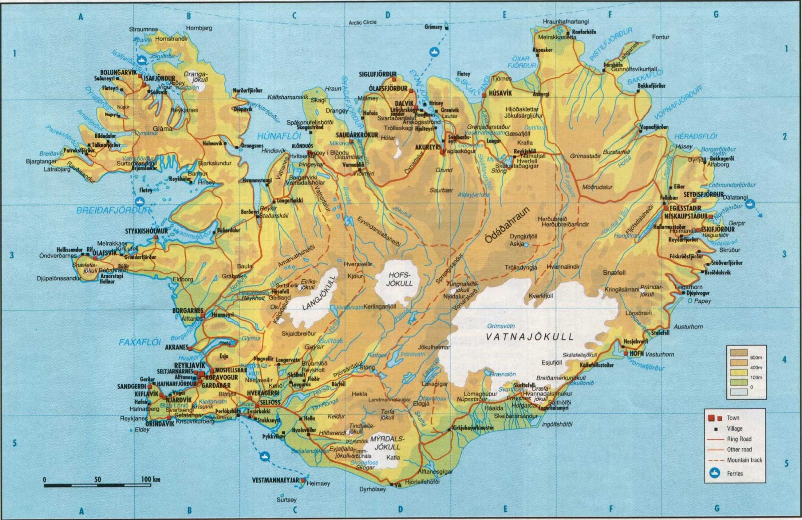 Carte Islande Arbre Carte Islande Arbre