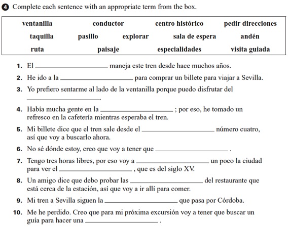 did you get it practica de gramatica level 3 pp. 38-39