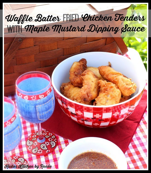 Kudos Kitchen By Renee Waffle Batter Fried Chicken Tenders with Maple