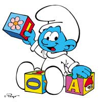 smurfs village baby smurf