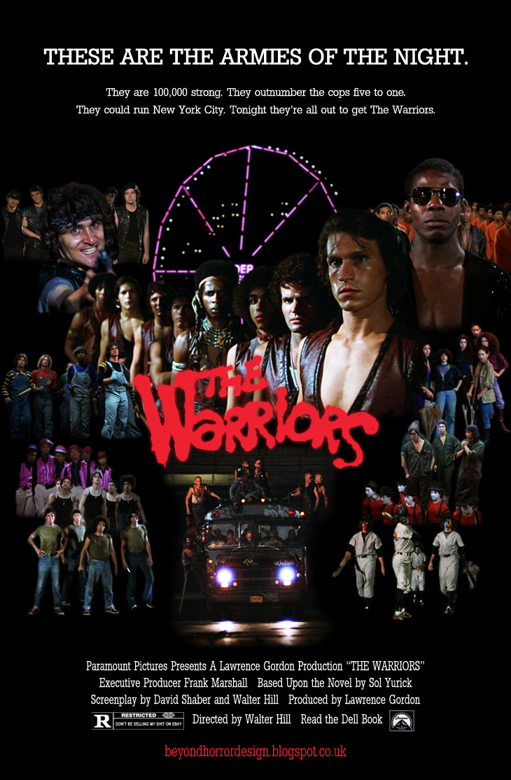BEYOND HORROR DESIGN: WARRIORS, THE (Walter Hill 1979)