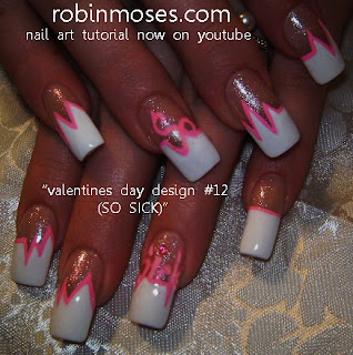 valentines nails 2012, easy heart nail, valentine nail art, easy valentine nail, blue heart nail, green heart nail, rainbow heart nail, heart beat nails, life line nails, graphic nail, nail art, robin moses, so sick nail, valentine wallpaper, heart wallpaper,