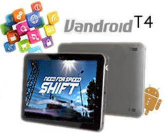 harga Advan Vandroid T4, spesifikasi tablet Advan Vandroid T4 fitur, kelebihan dan gambar tablet lokal Advan Vandroid T4