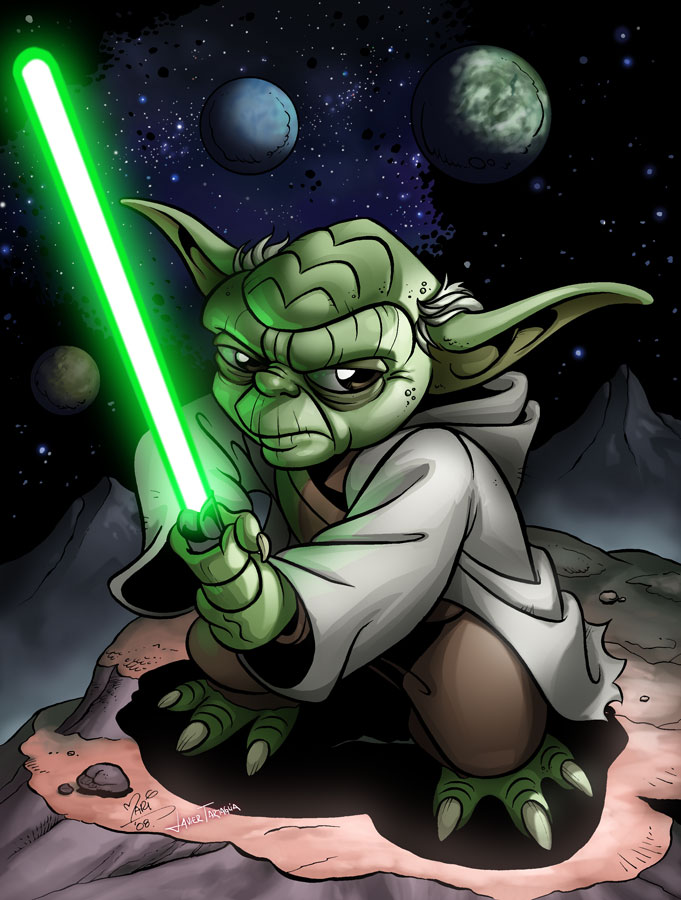 The Art of Mariana Moreno Yoda Color