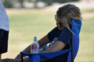 Willow Cozzens, on the sideline of Samba State Cup Game