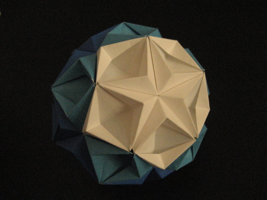 Kusudama sea  By Maniacs: Sea Fuse origami kusudama Tomoko star Origami Origami Star