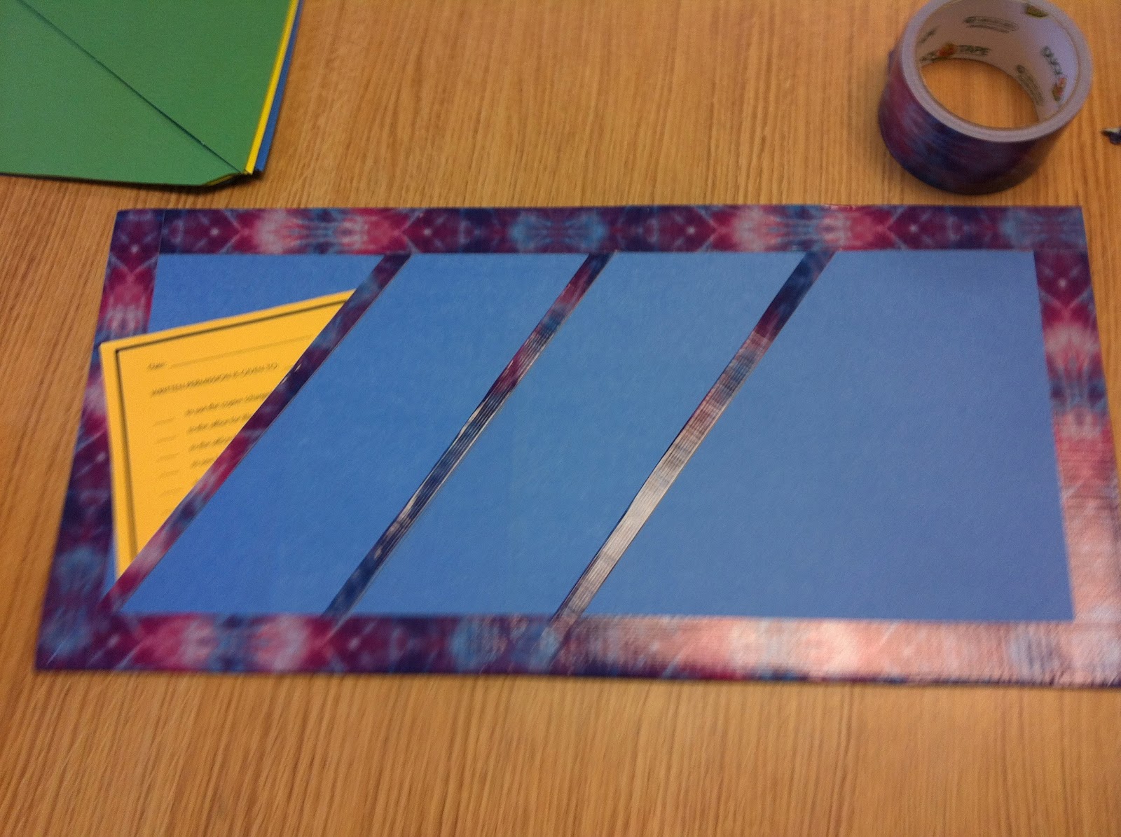 Axis Of Reflection File folders, duct tape, and scissors. Oh my!