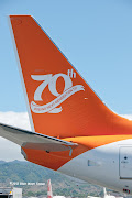 . a commemorative tail design instead of the Lion Air logo (above photo). (pk ljz tail)