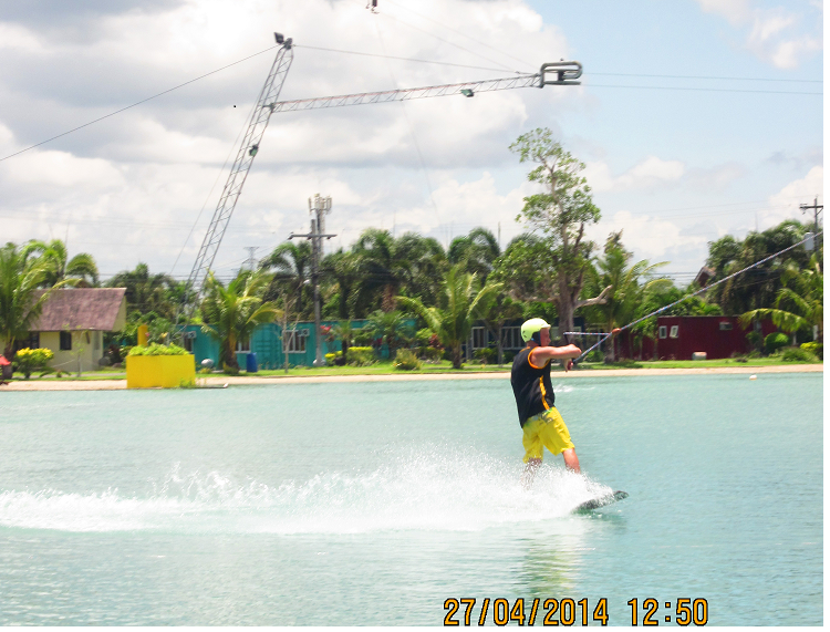 Wakeboarding at CamSur Watersports Complex, Camarines Sur