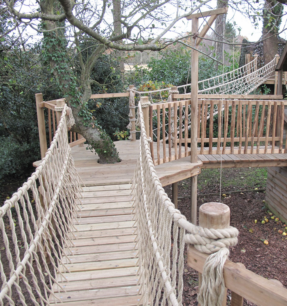 Tree House Walkways and Bridges Squirrel Design