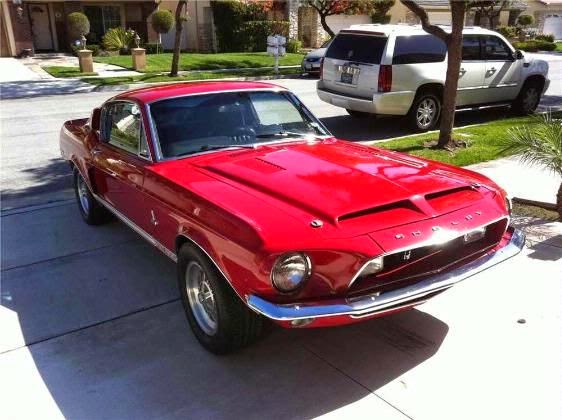 1968 Red Shelby Mustang