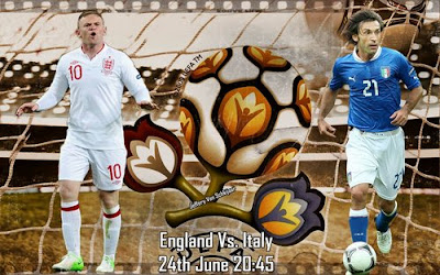 Inggris vs Italia Perempat Final Euro 2012