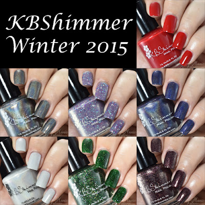 KBShimmer Winter 2015 Collection Select Swatches