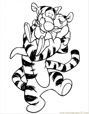 Winnie The Pooh Coloring Pages - Tigger 6
