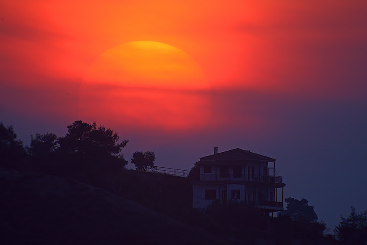 Sunset over Athens