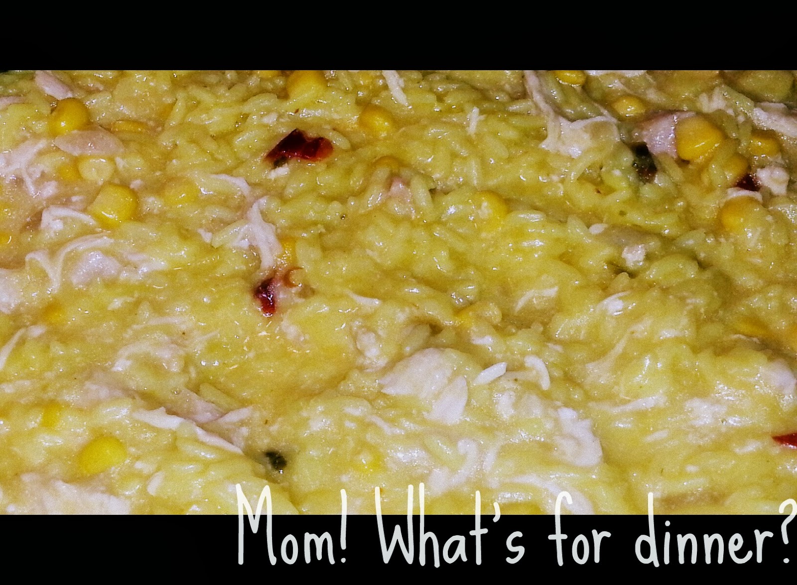 Mom! What's for dinner? Creamy Crockpot Chicken and Rice