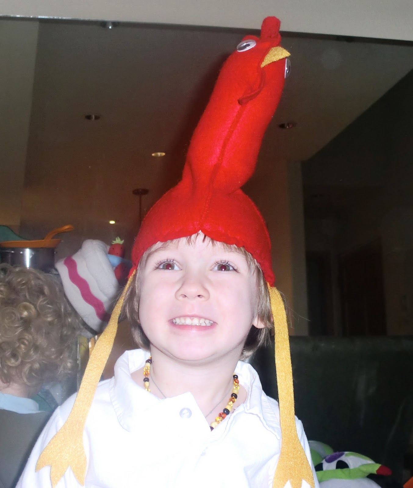 macaroni & cheese Tutorial Felt Chicken Hat PLUS Pattern!