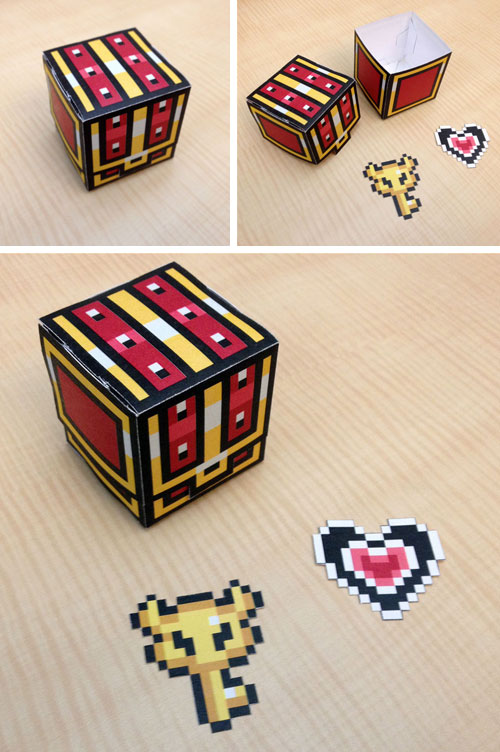 Legend of Zelda Treasure Chest Papercraft Papercraft Paradise