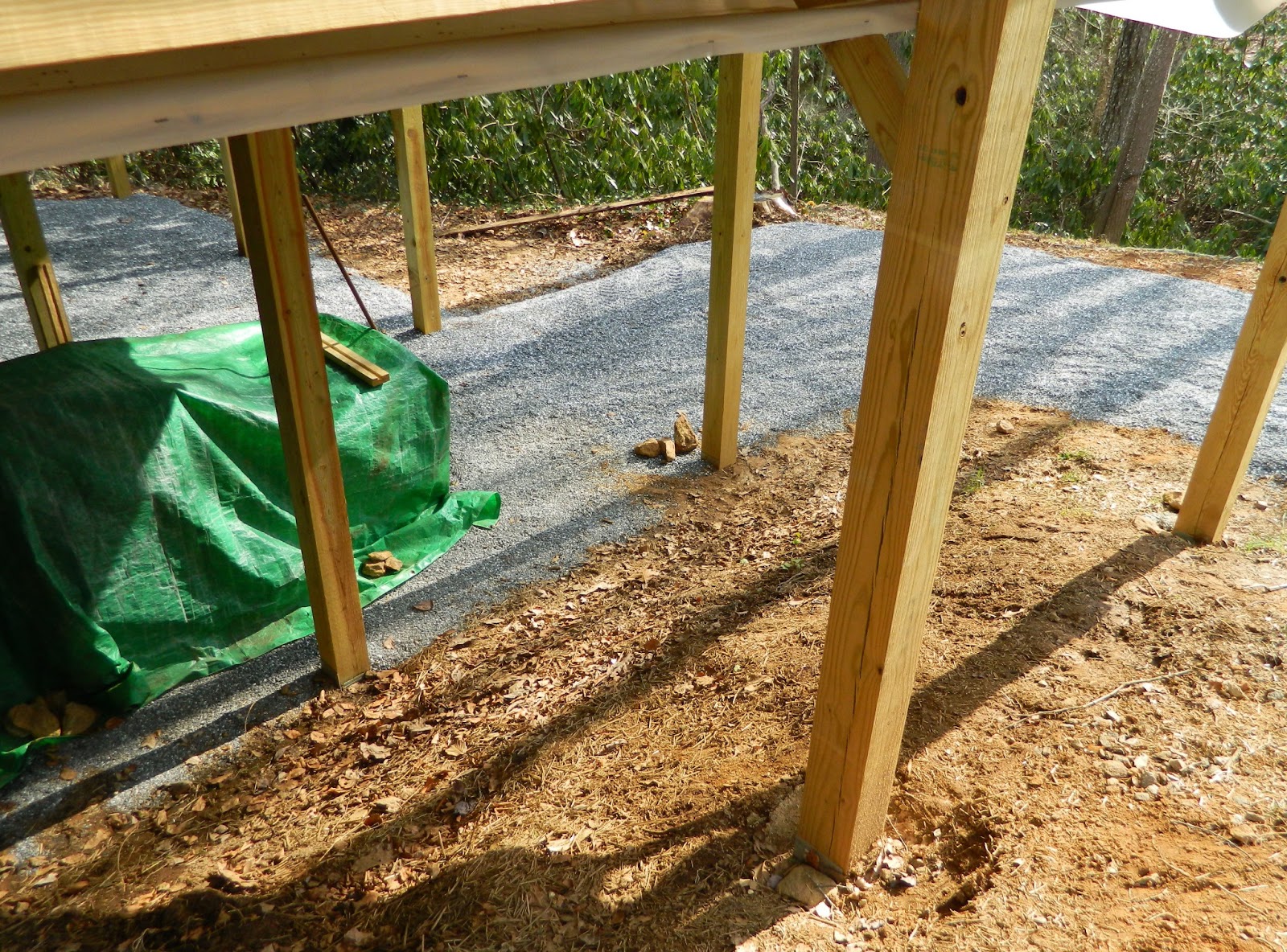 Lise's Log Cabin Life Deck Railing & More Erosion Prevention Projects