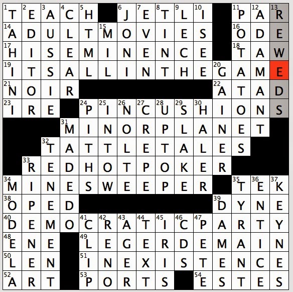 NYT Crossword Answer 05 October: Check Answers And Explanations - SCP  Magazine