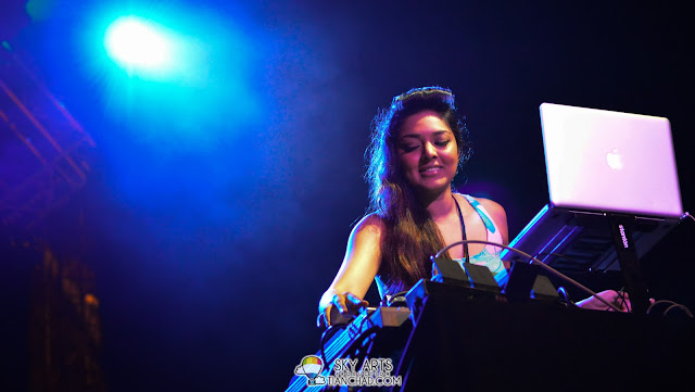 Nadine ann Thomas - DJ of the night who did opening for OneRepublic Live in Malaysia
